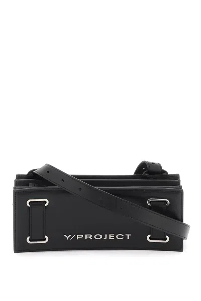 Y/project Black Leather Crossbody Bag