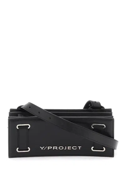 Y/project 'mini Accordion' Crossbody Bag In Nero