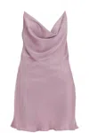 Y/project Mini Satin Slip Dress With Spaghetti Straps In Purple
