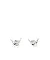 Y/project Mini Shaka Earrings In White