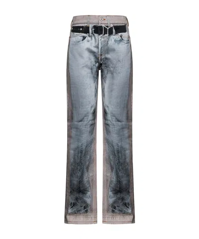 Y/PROJECT Y/PROJECT TROMPE L'OEIL-PRINTED STRAIGHT LEG JEANS