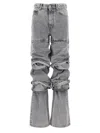 Y/PROJECT MULTI CUFF JEANS GRAY