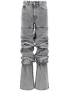 Y/project Multi Cuff Jeans In Grey