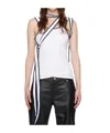 Y/project Multi-scarf Belted Vest In White