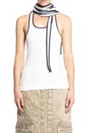 Y/project White Multi-scarf Tank Top In White