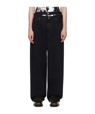 Y/project Multi Waistband Jeans In Black