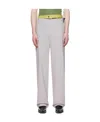 Y/project Gray Multi Waistband Trousers In White
