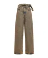 Y/project Multi-waistbands Jeans In Brown