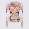 Y/project Multicolor Top In Beige/white