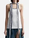 Y/project White Multi-scarf Tank Top In White