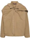 Y/PROJECT NEUTRAL LAYERED COTTON SHIRT JACKET