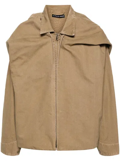 Y/project Detachable-panel Hooded Jacket In Neutrals | ModeSens
