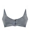 Y/project Open-back Crop Top In Gray