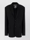 Y/project Y Project Women Black Stretch Jersey Oversize Blazer