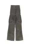 Y/project Y Project Dark Grey Nylon Blend Cargo Pant In Black