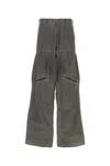 Y/project Y Project Dark Grey Nylon Blend Cargo Pant In Black