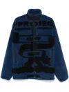 Y/project Two-tone Soft Technical Fleece Unisex Paris Best Jacket In Blue