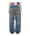 Y/project Paris' Best Patch High-rise Jeans In Blue