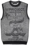 Y/PROJECT "PARIS TRANSPARENT KNIT MESH VEST