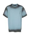 Y/project Pinched Logo T-shirt In Blue