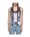 Y/project Plain Knitted Round Collar Vest In Multicolor