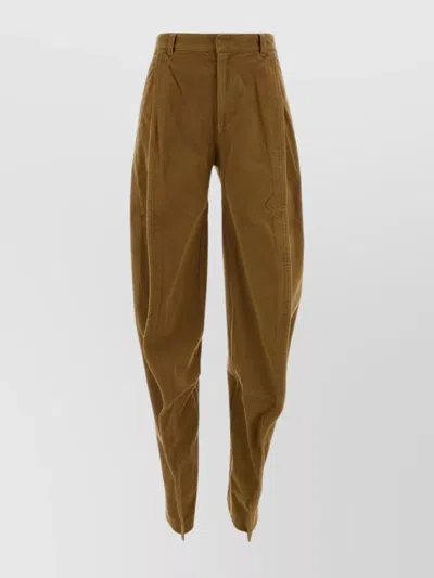Y/PROJECT PLEATED VELVET PANT TAPERED LEG