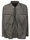 Y/project Pop-up Overshirt In Washed Black