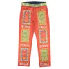 Y/PROJECT PRINT HAND PAINTED MULTI DENIM JEANS - RED