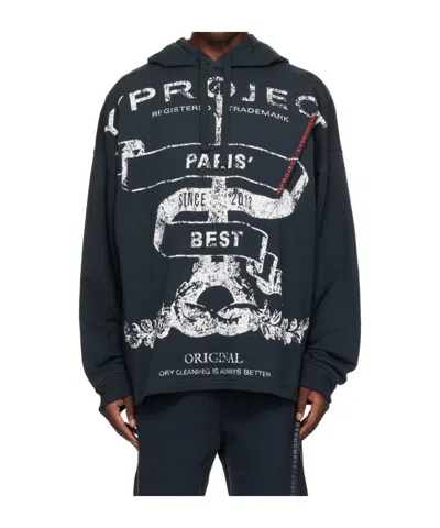 Y/PROJECT EVERGREEN PARIS' BEST PRINTED HOODIE