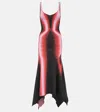 Y/project Printed Knit Maxi Dress In Pink