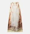 Y/project Yellow Lace Print Maxi Skirt In Yellow