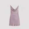 Y/project Mini Satin Slip Dress With Spaghetti Straps In Purple