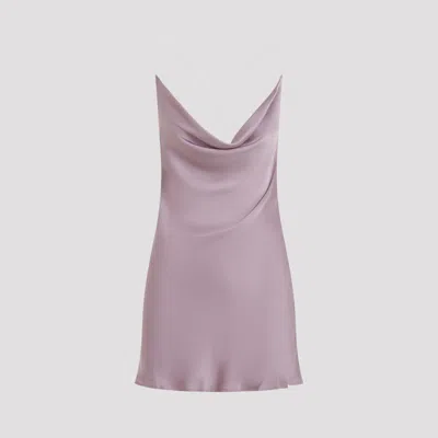 Y/PROJECT PURPLE EVERGREEN INVISIBLE STRAP SLIP DRESS