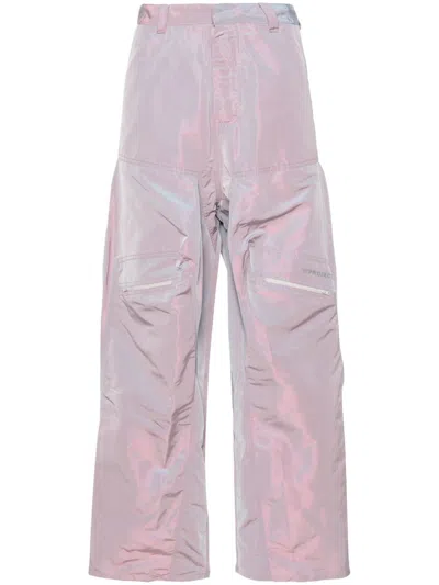 Y/project Pop-up Straight-leg Trousers In Purple