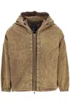 Y/project Convertible Utility Jacket With Removable Panel In Brown