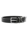 Y/PROJECT RHINESTONE-EMBELLISHED LEATHER BELT