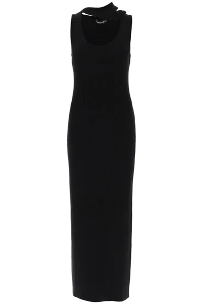 Y/PROJECT RIBBED KNIT MAXI DRESS