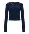 Y/project Ribbed Top In Black