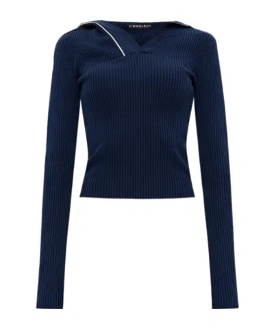Y/PROJECT Y/PROJECT LONG-SLEEVED RIBBED KNIT TOP