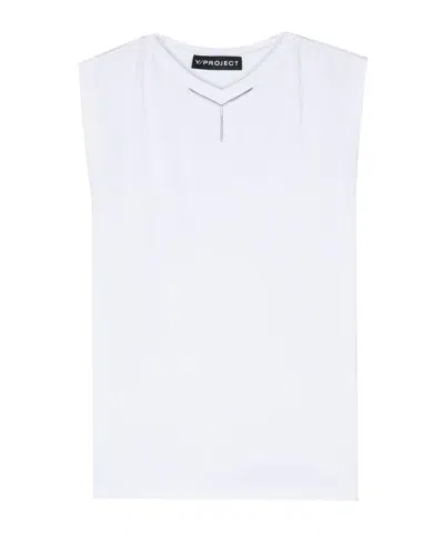 Y/project Round-necked Vest In White