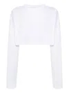 Y/PROJECT SCRUNCHED CROP TOP WOMAN WHITE IN COTTON