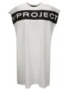 Y/PROJECT SCRUNCHED LOGO TANK DRESS