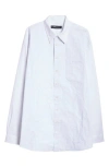 Y/PROJECT Y/PROJECT SCRUNCHED ORGANIC COTTON POPLIN BUTTON-UP SHIRT
