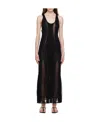 Y/project Sheer Sleeveless Dress In Black