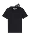 Y/project Logo-print Triple-collar T-shirt In Black