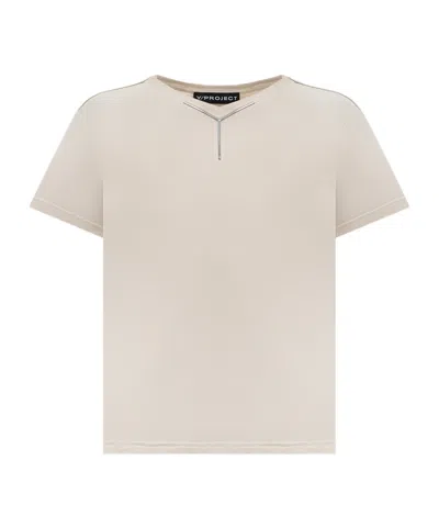 Y/project Short-sleeved T-shirt In White