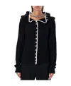 Y/project Single-breasted Long-sleeved Cardigan In Black
