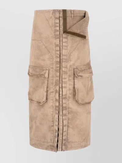 Y/PROJECT SKIRT WITH BELT LOOPS AND CARGO POCKETS