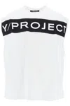 Y/project Y Project Sleeveless T-shirt With Women In Optic White (white)