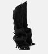 Y/project Snap Leather Boots In Schwarz